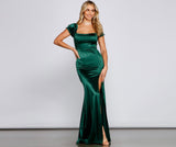 Avayah Formal High Slit Satin Dresses