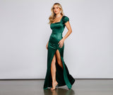 Avayah Formal High Slit Satin Dresses