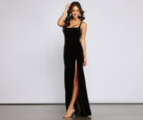Christina Lace-Up Back Velvet Dresses