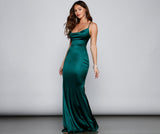 Selena Ruched Satin Mermaid Dresses