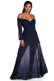 Britt Wrap Formal Floral Dresses