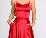 Aurelia Formal Satin Lattice Dresses