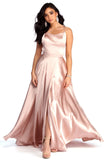 Aurelia Formal Satin Lattice Dresses