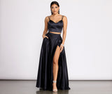 Naomi Satin Two Piece Dresses