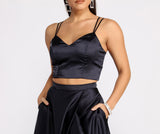 Naomi Satin Two Piece Dresses