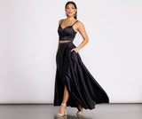 Naomi Satin Two Piece Dresses