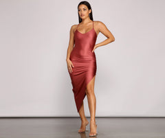 Sleek Style Sleeveless Asymmetrical Dresses