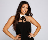 Preppy And Chic Collared Mini Dresses