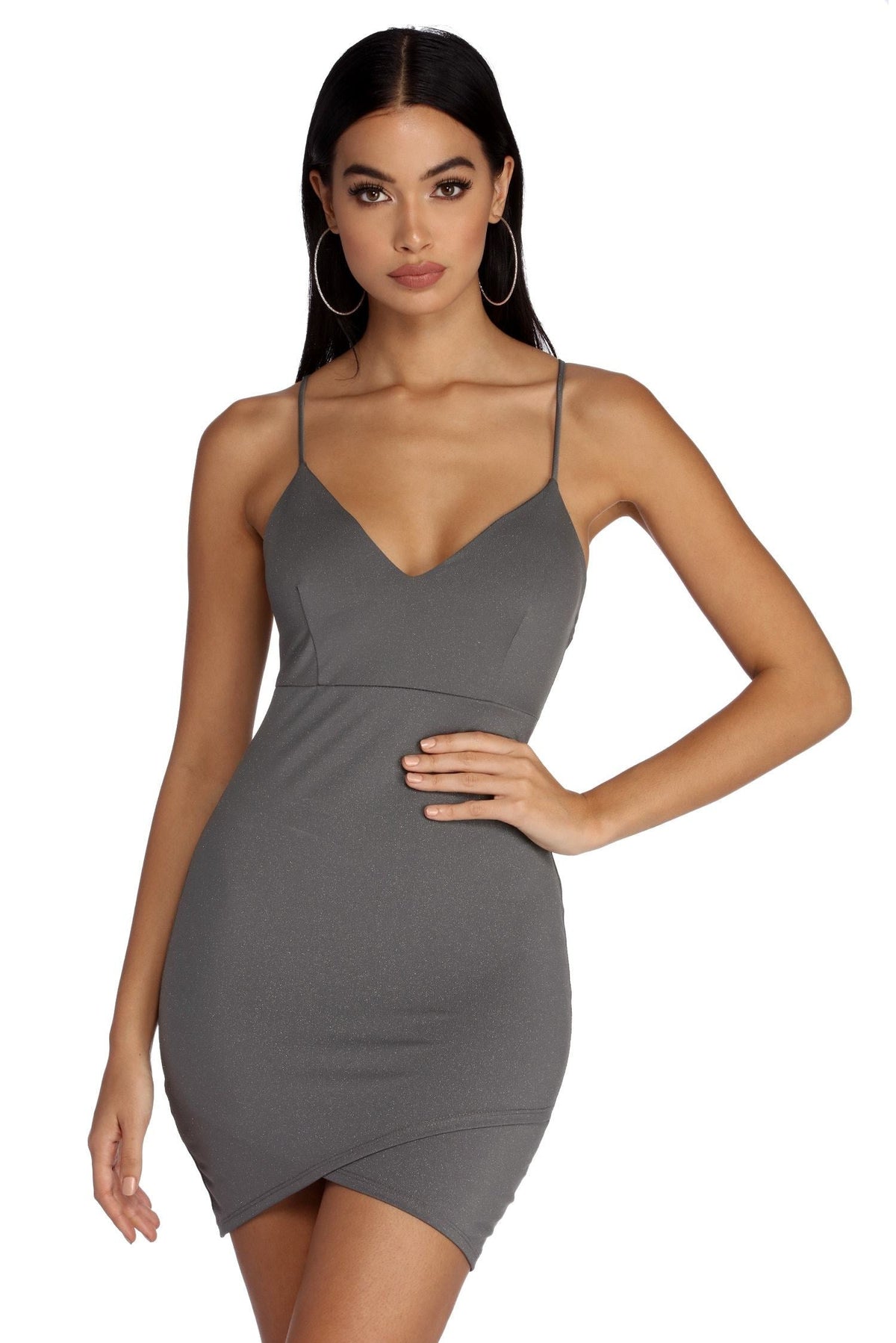 Star Gazing Glitter Mini Dresses