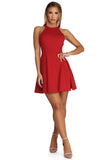 Babe In A Backless Skater Dresses