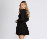 All Over Ruffled Skater Dresses