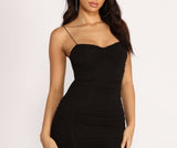 On My Level Ruched Mini Dresses