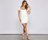 All Eyes On Me Eyelet Mini Dresses