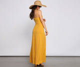 Casual Glam Ribbed Knit Maxi Dresses