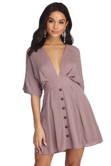 Beautifully Buttoned Skater Dresses