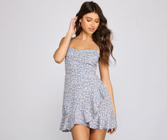 All My Love Ditsy Floral Mini Dresses