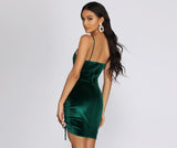 Ruched And Luxe Velvet Mini Dresses