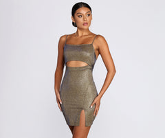 Party With Me Glitter Mini Dresses