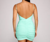 Can't Live Without Glam Ruched Mini Dresses