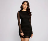 Ready and Ruched Mesh Mini Dresses