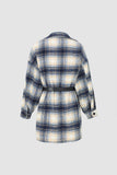 Checkered Jacket With Belt