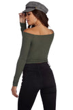 Cross It Off Knit Crop Top