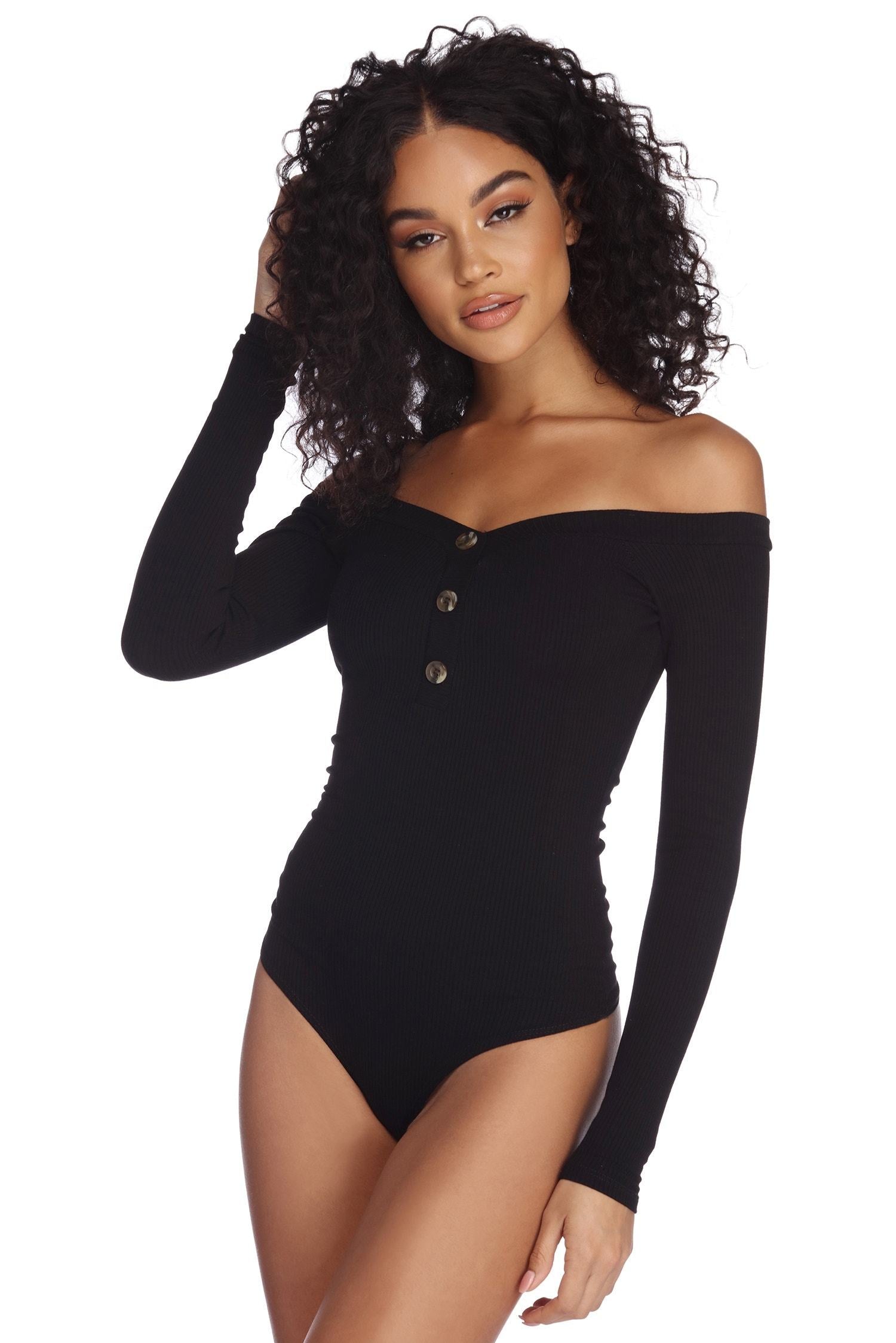 Always Button In Knit Bodysuit