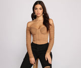 Ruched Moment Cropped Bustier