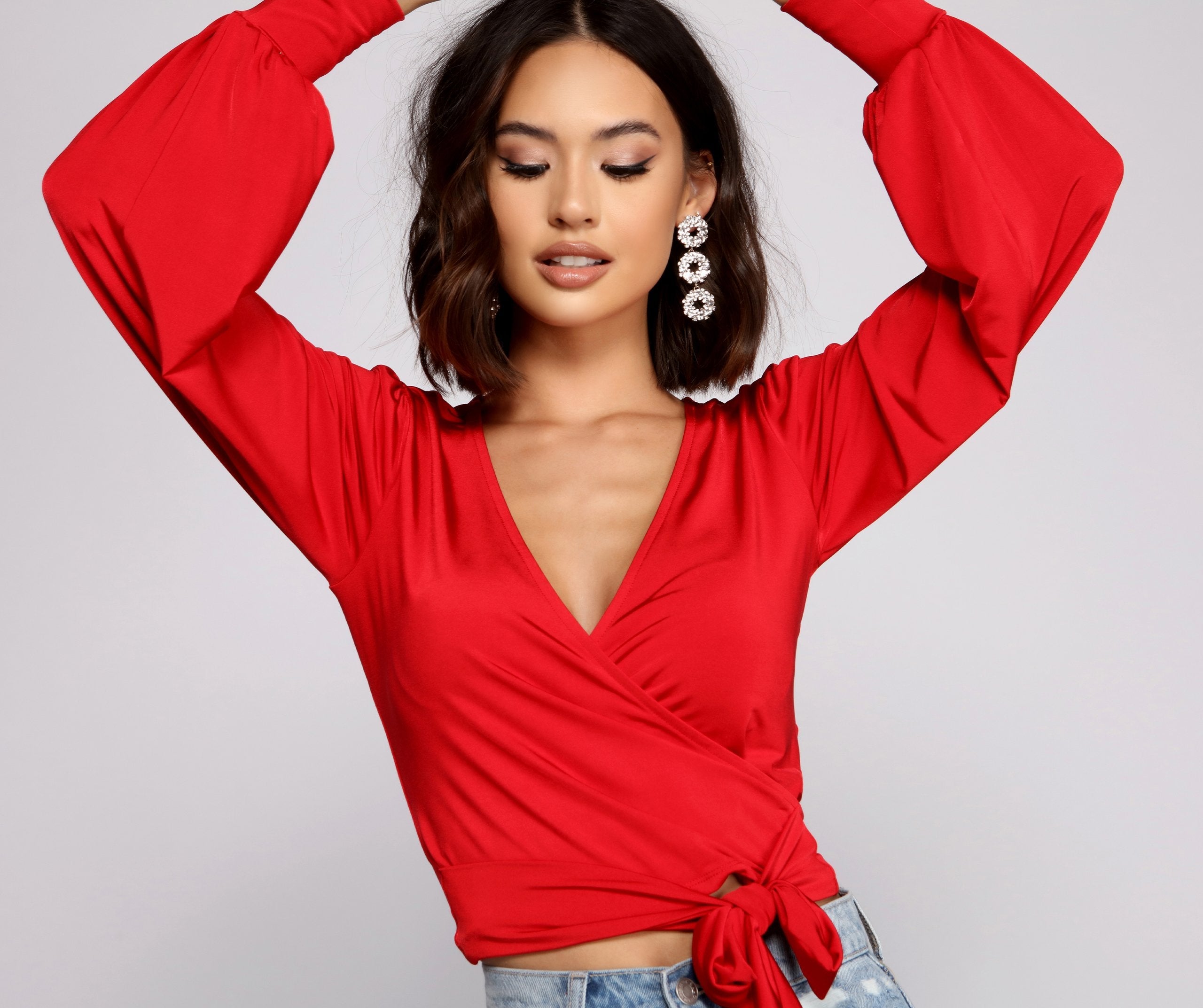 Chic Babe Wrap Front Top
