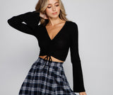 Chic Moment Bell Sleeve Crop Top
