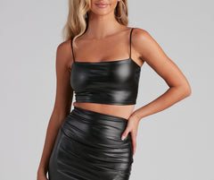 Sleek Stunner Sleeveless Crop Top