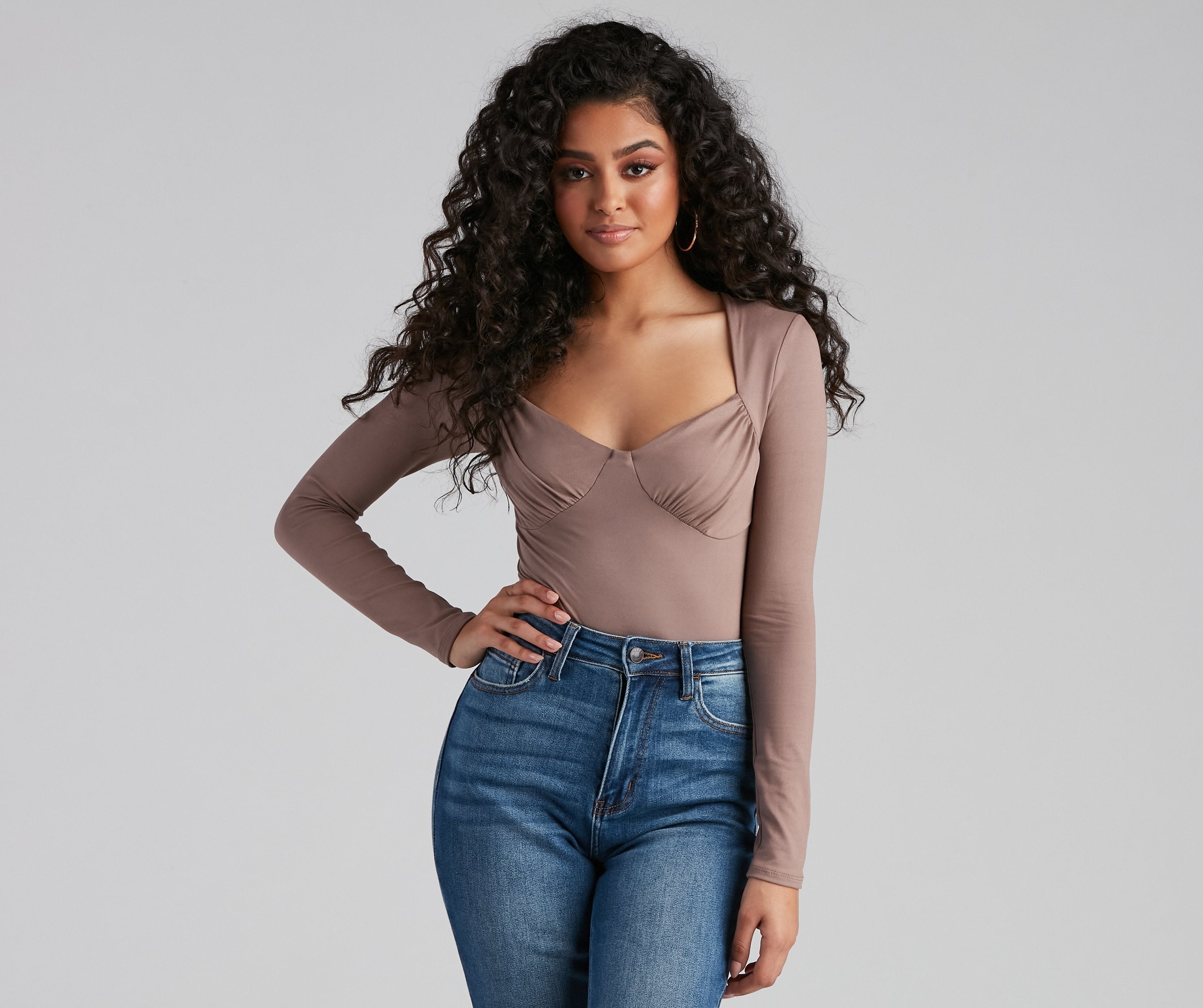 Simple And Chic Sweetheart Bodysuit