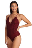 Scalloped Lace Bodysuit