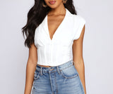 Preppy And Chic Crop Top