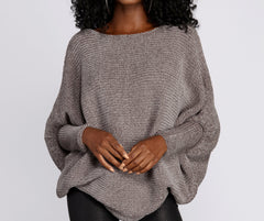 Boat Neck Chenille Pullover Sweater