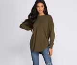 Cozy Vibes Lattice Tunic