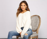 Cozy On Up Knot Back Sweater