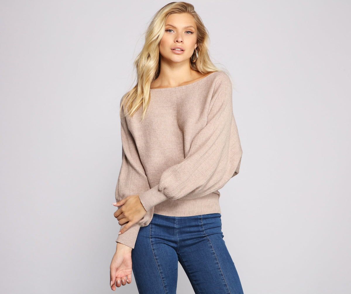 Chic And Cozy Boat Neck Sweater