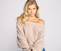 Chic And Cozy Boat Neck Sweater