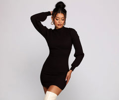 All Dolled Up Ribbed Knit Mini Dresses