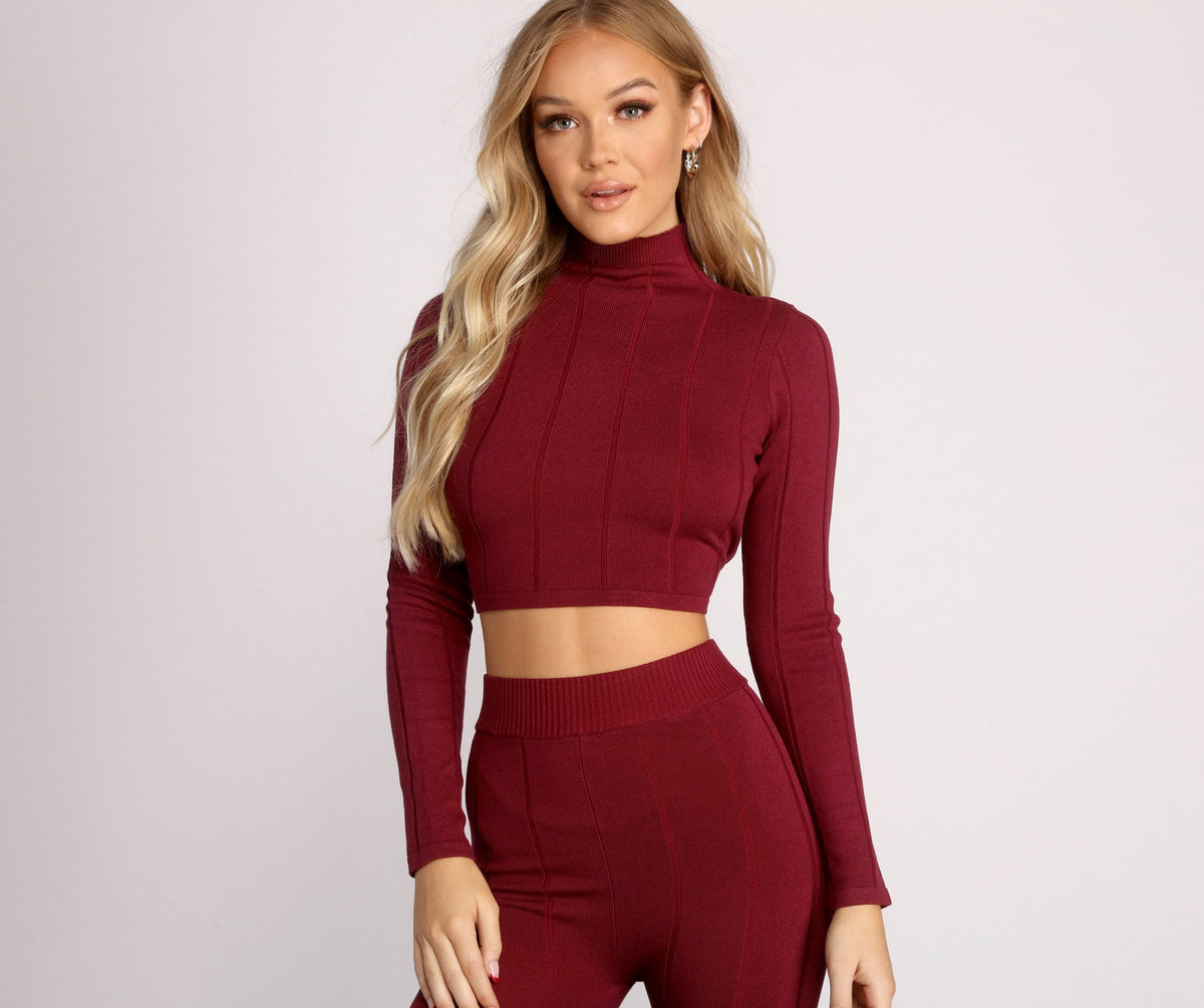 Basic Ribbed Open Back Crop Top