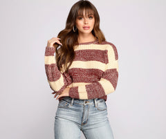 Stripes Cropped Sweater