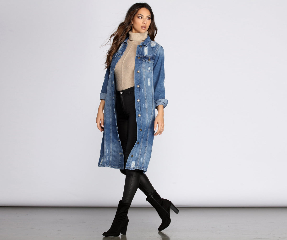 Denim For Days Lange Jacke
