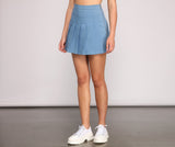 Pleated Perfection Mini Skirts