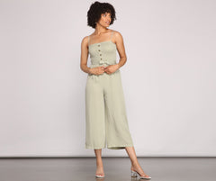 Casual Cutie Cropped Jumpsuit