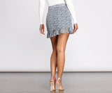 She's Got That Floral Flair Mini Skirts