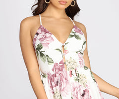 Catch This Floral Romper