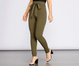 All Tied Together Crepe Twill Pants