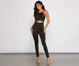 Night On The Town Halter Catsuit