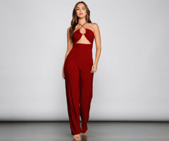 Sleek And Sultry Halter Jumpsuit